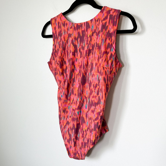 Lululemon Waterside High Neck One Piece Swimsuit Harmonize Pink Womens Medium - Picture 5 of 11